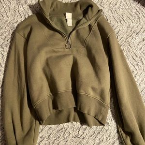 Navy Cropped Sweater